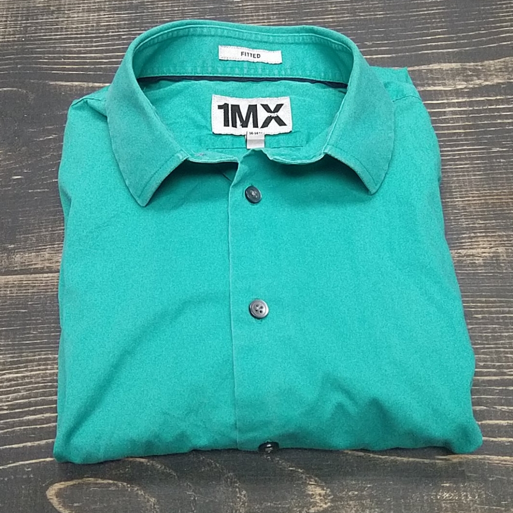 Express | Light Emerald Button Down Shirt
